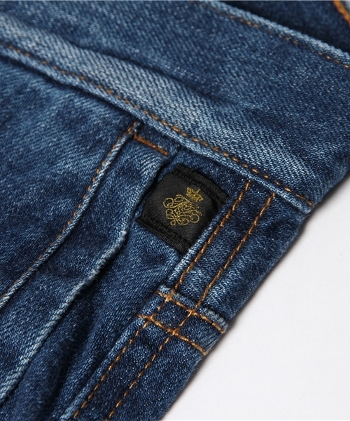 NANO universe（ナノユニバース）の「テーパードデニムパンツ（デニムパンツ・レディース・ネイビー/ブルー/インディゴブルー・36/34/38）」の12枚目の写真