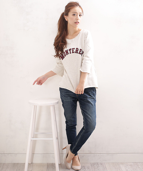 NANO universe（ナノユニバース）の「テーパードデニムパンツ（デニムパンツ・レディース・ネイビー/ブルー/インディゴブルー・36/34/38）」の21枚目の写真