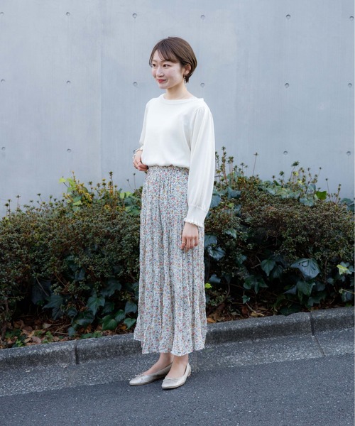 flower(フラワー)の「デイリーフリルニット(ニット/セーター・レディース・ベージュ/ホワイト/グレー・FREE)」の9枚目の写真