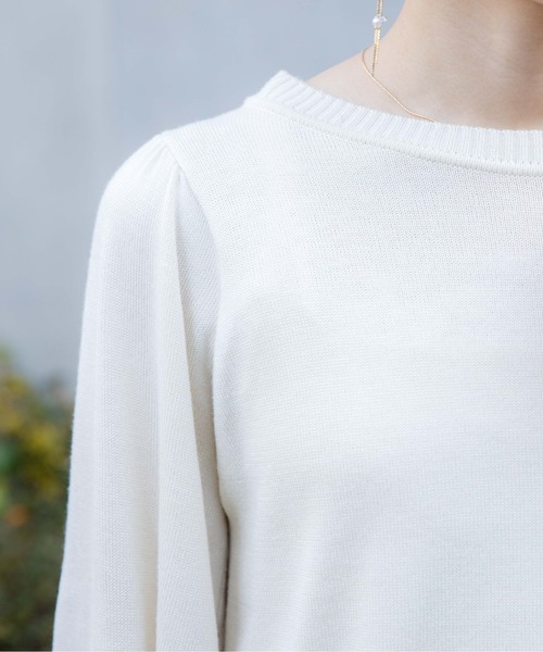 flower(フラワー)の「デイリーフリルニット(ニット/セーター・レディース・ベージュ/ホワイト/グレー・FREE)」の12枚目の写真