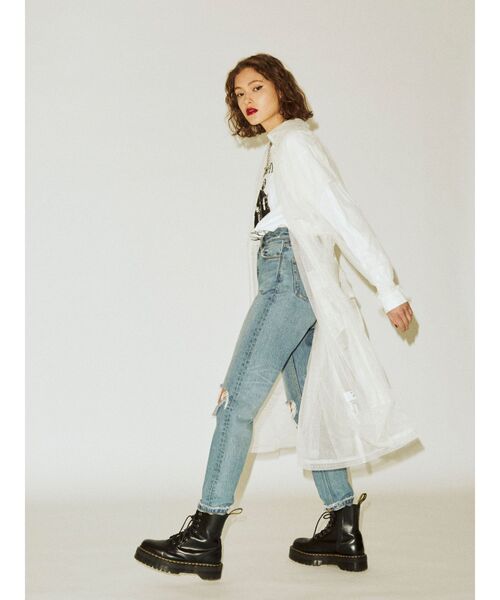 jouetie（ジュエティ）の「レイヤードチュールトップスセット（Tシャツ/カットソー・レディース・オフホワイト/グリーン/ブラック・MEDIUM）」の2枚目の写真