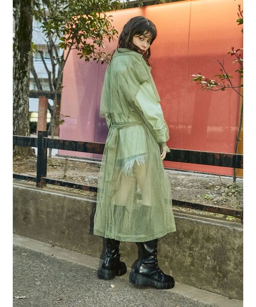 jouetie（ジュエティ）の「レイヤードチュールトップスセット（Tシャツ/カットソー・レディース・オフホワイト/グリーン/ブラック・MEDIUM）」の5枚目の写真