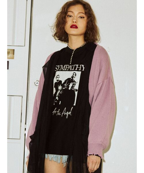 jouetie（ジュエティ）の「レイヤードチュールトップスセット（Tシャツ/カットソー・レディース・オフホワイト/グリーン/ブラック・MEDIUM）」の11枚目の写真