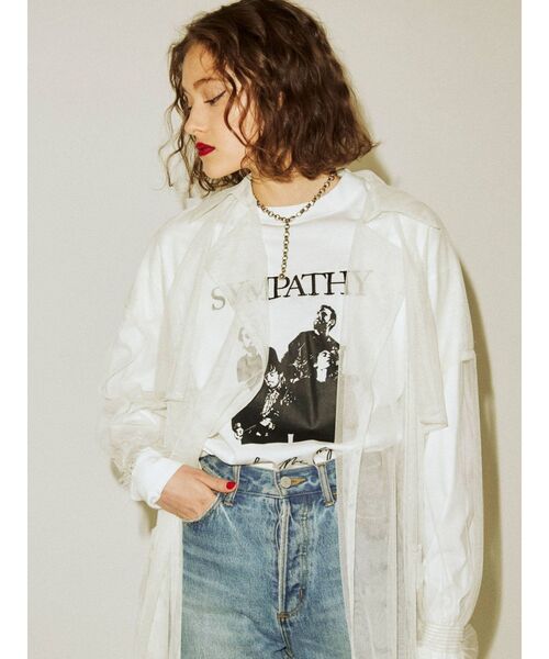 jouetie（ジュエティ）の「レイヤードチュールトップスセット（Tシャツ/カットソー・レディース・オフホワイト/グリーン/ブラック・MEDIUM）」の16枚目の写真