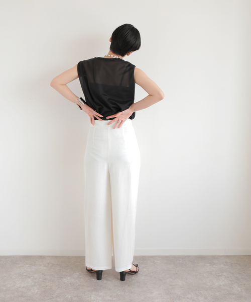 RITO（リト）の「【Rito/リト】 スカーフガラカシュクールパンツ（その他パンツ・レディース・ホワイト/ネイビー/アーミー・FREE）」の21枚目の写真