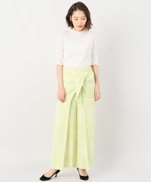 RITO（リト）の「【Rito/リト】 スカーフガラカシュクールパンツ（その他パンツ・レディース・ホワイト/ネイビー/アーミー・FREE）」の4枚目の写真