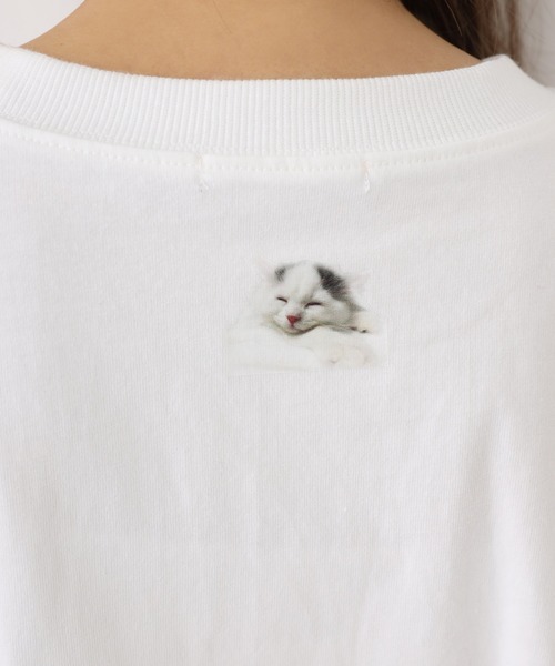 one after another NICE CLAUP（ワンアフターアナザーナイスクラップ）の「アソートプリントスウェット（Tシャツ/カットソー・レディース・グレー/サックスブルー/アイボリー/オフホワイト・FREE）」の15枚目の写真