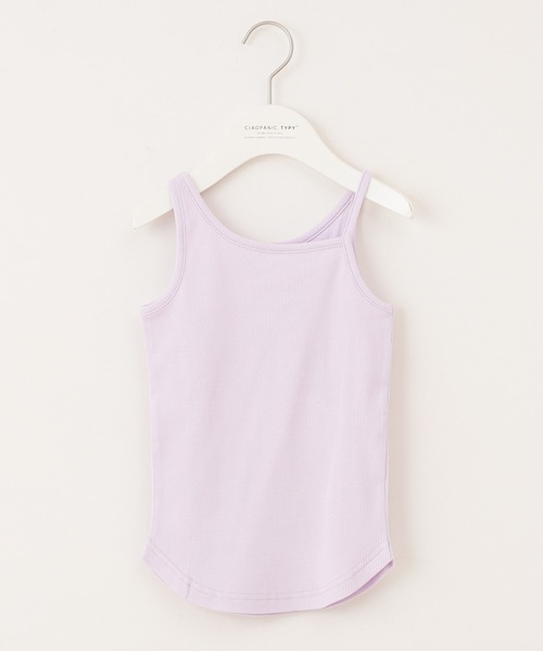 CIAOPANIC TYPY(チャオパニックティピー)の「アシンメトリーデザインタンクトップ(タンクトップ・キッズ・チャコールグレー/ベージュ/グレー系その他/バイオレット/ミント/アイボリー・SMALL/MEDIUM/LARGE/X-LARGE/XX-LARGE)」の6枚目の写真