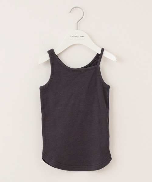 CIAOPANIC TYPY(チャオパニックティピー)の「アシンメトリーデザインタンクトップ(タンクトップ・キッズ・チャコールグレー/ベージュ/グレー系その他/バイオレット/ミント/アイボリー・SMALL/MEDIUM/LARGE/X-LARGE/XX-LARGE)」の3枚目の写真