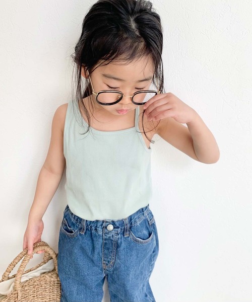 CIAOPANIC TYPY(チャオパニックティピー)の「アシンメトリーデザインタンクトップ(タンクトップ・キッズ・チャコールグレー/ベージュ/グレー系その他/バイオレット/ミント/アイボリー・SMALL/MEDIUM/LARGE/X-LARGE/XX-LARGE)」の16枚目の写真