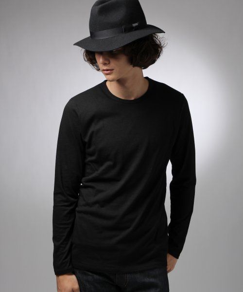 HARE(ハレ)の「温度調整機能/アウトラストクルーネックカットソー【HARE】(Tシャツ/カットソー・メンズ・オフホワイト/ブラック/グレー/ネイビー・SMALL/LARGE/MEDIUM)」の2枚目の写真