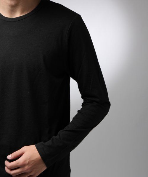 HARE(ハレ)の「温度調整機能/アウトラストクルーネックカットソー【HARE】(Tシャツ/カットソー・メンズ・オフホワイト/ブラック/グレー/ネイビー・SMALL/LARGE/MEDIUM)」の9枚目の写真