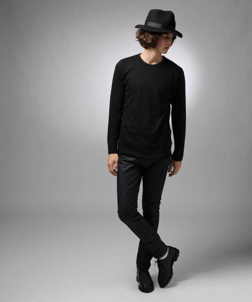 HARE(ハレ)の「温度調整機能/アウトラストクルーネックカットソー【HARE】(Tシャツ/カットソー・メンズ・オフホワイト/ブラック/グレー/ネイビー・SMALL/LARGE/MEDIUM)」の13枚目の写真