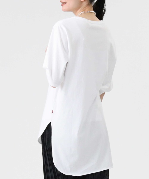 Levi's(リーバイス)の「【Levi's】チュニックTシャツ(チュニック・レディース・ホワイト・M/L)」の11枚目の写真