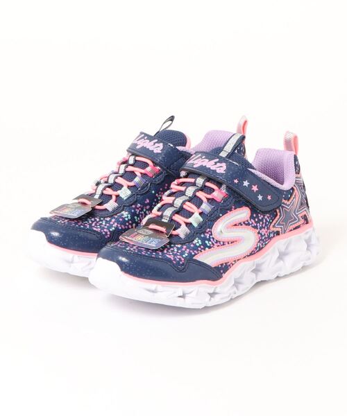 SKECHERS(スケッチャーズ)の「《SKECHERS》GALAXY LIGHTS(スニーカー・キッズ・ブラック/ピンク/ネイビー/シルバー・19.0cm/22.0cm/17.0cm/20.0cm/21.0cm/18.0cm/16.5cm/20.5cm/17.5cm/19.5cm/18.5cm)」の3枚目の写真