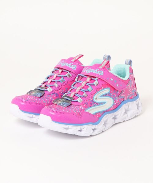 SKECHERS(スケッチャーズ)の「《SKECHERS》GALAXY LIGHTS(スニーカー・キッズ・ブラック/ピンク/ネイビー/シルバー・19.0cm/22.0cm/17.0cm/20.0cm/21.0cm/18.0cm/16.5cm/20.5cm/17.5cm/19.5cm/18.5cm)」の2枚目の写真