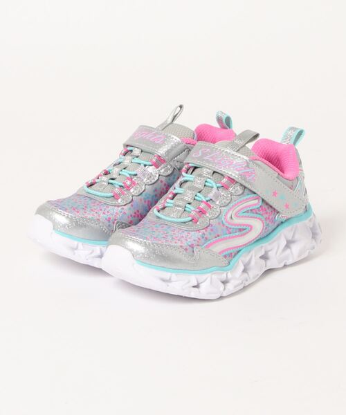 SKECHERS(スケッチャーズ)の「《SKECHERS》GALAXY LIGHTS(スニーカー・キッズ・ブラック/ピンク/ネイビー/シルバー・19.0cm/22.0cm/17.0cm/20.0cm/21.0cm/18.0cm/16.5cm/20.5cm/17.5cm/19.5cm/18.5cm)」の4枚目の写真