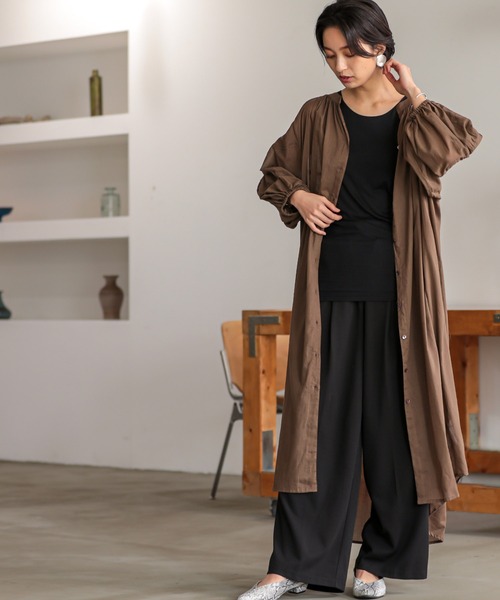 セール コットンボイル 袖ボリュームワンピース ワンピース Omnes オムネス のファッション通販 Zozotown