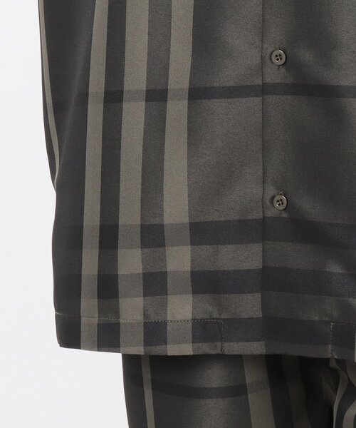 THE SHOP TK （ザ ショップ ティーケー ）の「◆【WEB限定】ビッグシルエットスケーターシャツ/合皮/オンブレー/チェック/セットアップ対応可（シャツ/ブラウス・メンズ・ベージュ系/ダークグリーン系1/ライトグリーン系/ブラック/ブラック系/ブルー系・01/02/03/04）」の22枚目の写真