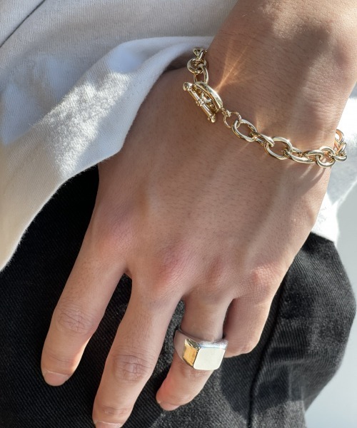 RAGEBLUE(レイジブルー)の「ハンドメイドリング/940098(リング・メンズ・シルバー/ゴールド・FREE)」の9枚目の写真