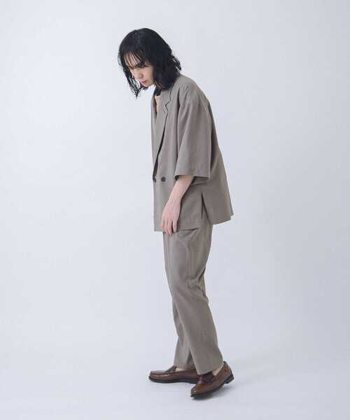 URBAN RESEARCH（アーバンリサーチ）の「URBAN RESEARCH iD　LINEN LIKE SHORT-SLEEVE JACKET（その他アウター・メンズ・ブラック/カーキ/グリーン系その他・MEDIUM/LARGE）」の11枚目の写真