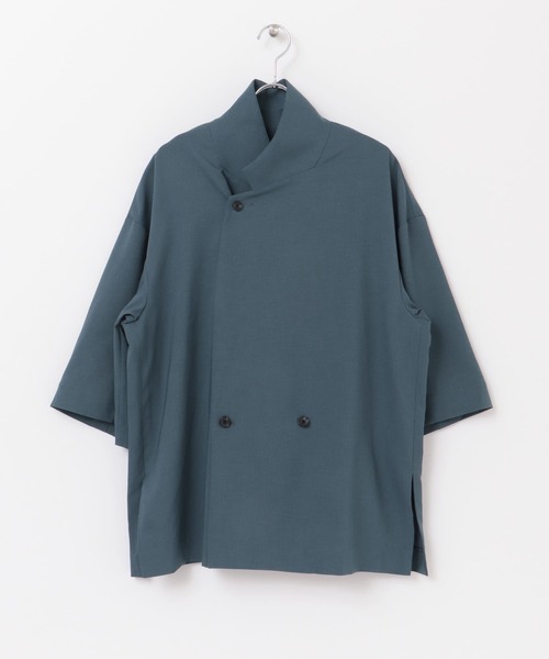 URBAN RESEARCH（アーバンリサーチ）の「URBAN RESEARCH iD　LINEN LIKE SHORT-SLEEVE JACKET（その他アウター・メンズ・ブラック/カーキ/グリーン系その他・MEDIUM/LARGE）」の12枚目の写真