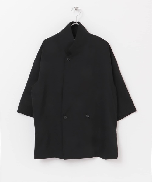 URBAN RESEARCH（アーバンリサーチ）の「URBAN RESEARCH iD　LINEN LIKE SHORT-SLEEVE JACKET（その他アウター・メンズ・ブラック/カーキ/グリーン系その他・MEDIUM/LARGE）」の6枚目の写真