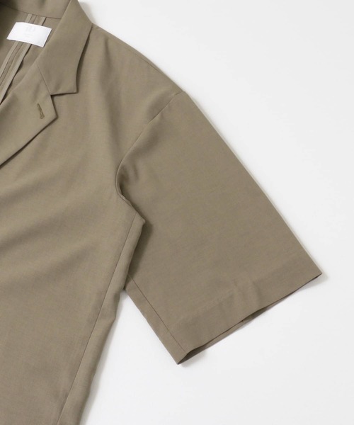 URBAN RESEARCH（アーバンリサーチ）の「URBAN RESEARCH iD　LINEN LIKE SHORT-SLEEVE JACKET（その他アウター・メンズ・ブラック/カーキ/グリーン系その他・MEDIUM/LARGE）」の15枚目の写真