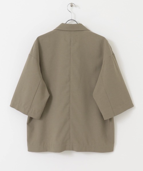 URBAN RESEARCH（アーバンリサーチ）の「URBAN RESEARCH iD　LINEN LIKE SHORT-SLEEVE JACKET（その他アウター・メンズ・ブラック/カーキ/グリーン系その他・MEDIUM/LARGE）」の17枚目の写真