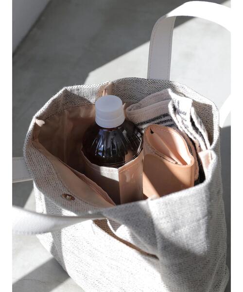 AMERICAN HOLIC（アメリカンホリック）の「バイカラーランチトートバッグ（トートバッグ・レディース・ブラック/キャメル/ホワイト・FREE）」の4枚目の写真