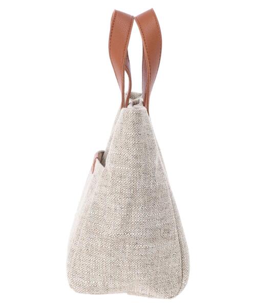 AMERICAN HOLIC（アメリカンホリック）の「バイカラーランチトートバッグ（トートバッグ・レディース・ブラック/キャメル/ホワイト・FREE）」の7枚目の写真