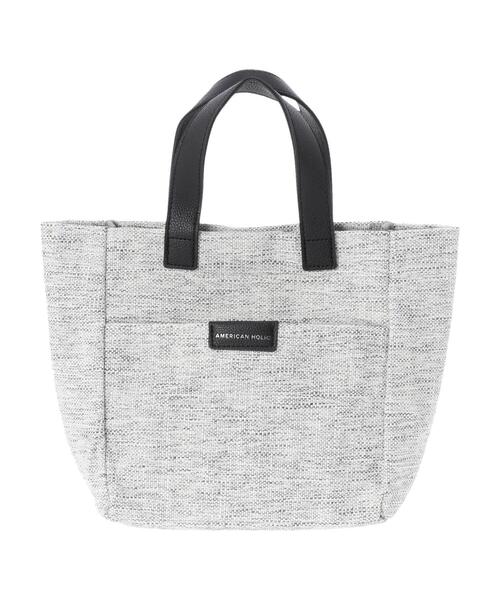 AMERICAN HOLIC（アメリカンホリック）の「バイカラーランチトートバッグ（トートバッグ・レディース・ブラック/キャメル/ホワイト・FREE）」の13枚目の写真