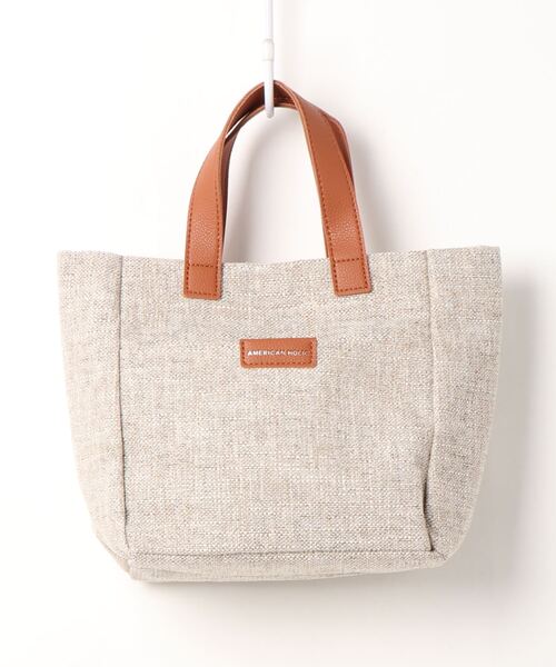 AMERICAN HOLIC（アメリカンホリック）の「バイカラーランチトートバッグ（トートバッグ・レディース・ブラック/キャメル/ホワイト・FREE）」の16枚目の写真