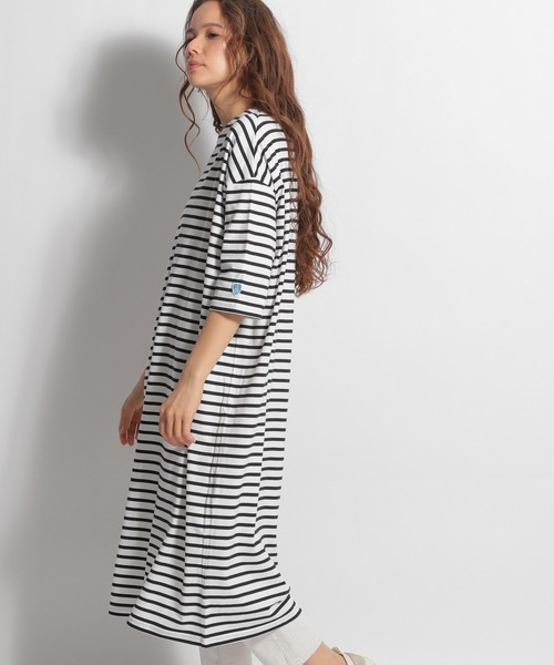 Orcival オーシバル ボーダーワンピース ワンピース Orcival オーシバル のファッション