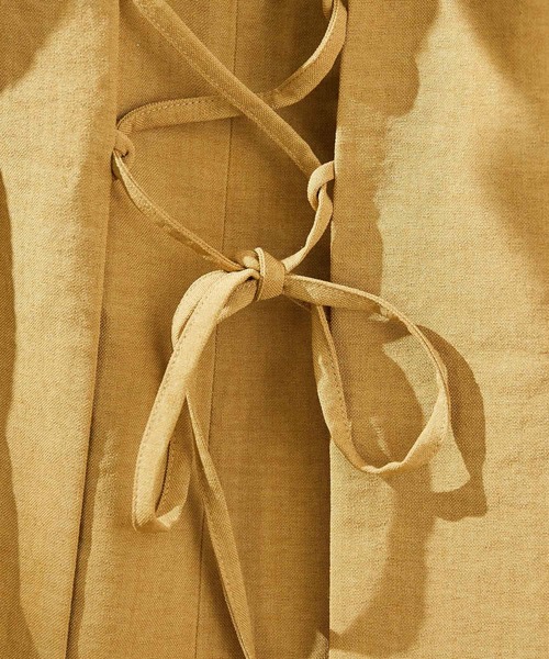 ROPE' PICNIC（ロペピクニック）の「バックレースアップワンピース（ワンピース・レディース・イエロー/グリーン系その他/ダークブラウン・38/40）」の14枚目の写真