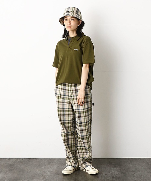 Purple&Yellow（パープルアンドイエロー）の「ワッペン付き　半袖ポロシャツ（ポロシャツ・メンズ・ピンク/ネイビー/アイボリー/カーキ・LARGE/SMALL/MEDIUM/X-LARGE）」の12枚目の写真