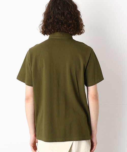 Purple&Yellow（パープルアンドイエロー）の「ワッペン付き　半袖ポロシャツ（ポロシャツ・メンズ・ピンク/ネイビー/アイボリー/カーキ・LARGE/SMALL/MEDIUM/X-LARGE）」の17枚目の写真