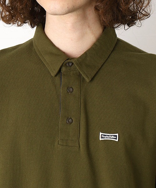 Purple&Yellow（パープルアンドイエロー）の「ワッペン付き　半袖ポロシャツ（ポロシャツ・メンズ・ピンク/ネイビー/アイボリー/カーキ・LARGE/SMALL/MEDIUM/X-LARGE）」の19枚目の写真