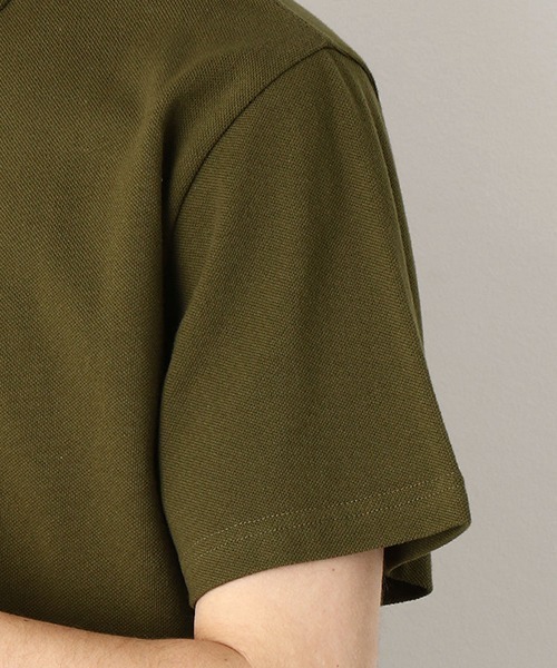 Purple&Yellow（パープルアンドイエロー）の「ワッペン付き　半袖ポロシャツ（ポロシャツ・メンズ・ピンク/ネイビー/アイボリー/カーキ・LARGE/SMALL/MEDIUM/X-LARGE）」の21枚目の写真