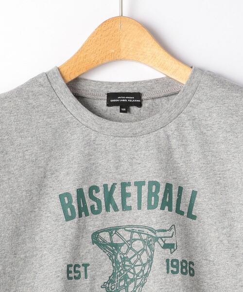 green label relaxing（グリーンレーベルリラクシング）の「[WEB限定]カレッジプリント TEE（Tシャツ/カットソー・キッズ・ベージュ/ネイビー/グレー・105/115/165/125/145/135/155）」の5枚目の写真