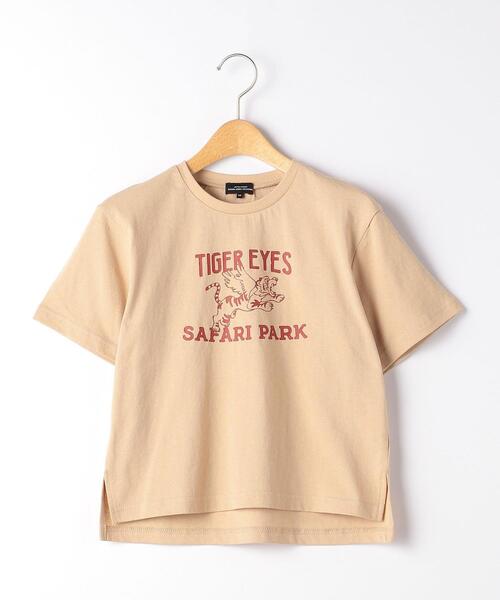 green label relaxing（グリーンレーベルリラクシング）の「[WEB限定]カレッジプリント TEE（Tシャツ/カットソー・キッズ・ベージュ/ネイビー/グレー・105/115/165/125/145/135/155）」の18枚目の写真