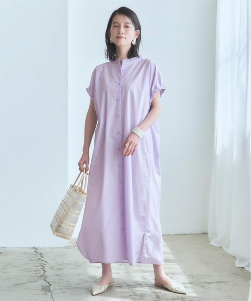 titivate（ティティベイト）の「ｽﾀﾝﾄﾞｶﾗｰﾃﾞｻﾞｲﾝｽﾘｰﾌﾞｼｬﾂﾜﾝﾋﾟｰｽ（シャツ