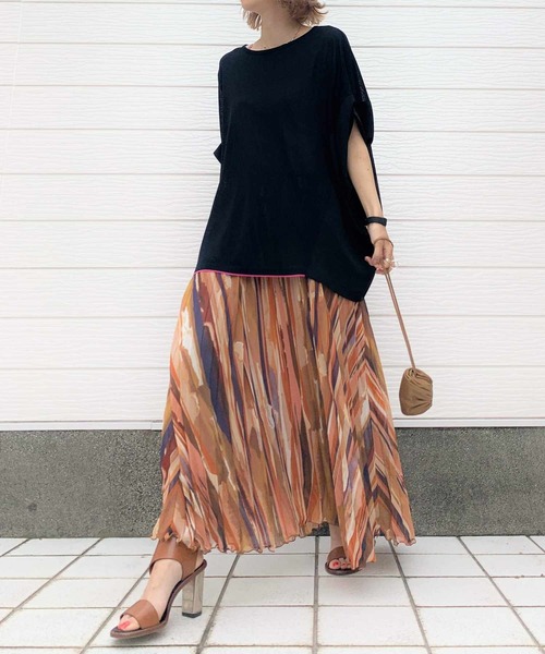 Q（キュー）の「フハクドッキングRelaxニット（ニット/セーター・レディース・ライトグレー/ブラック/ベージュ・MEDIUM）」の9枚目の写真