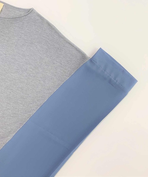 Q（キュー）の「フハクドッキングRelaxニット（ニット/セーター・レディース・ライトグレー/ブラック/ベージュ・MEDIUM）」の8枚目の写真