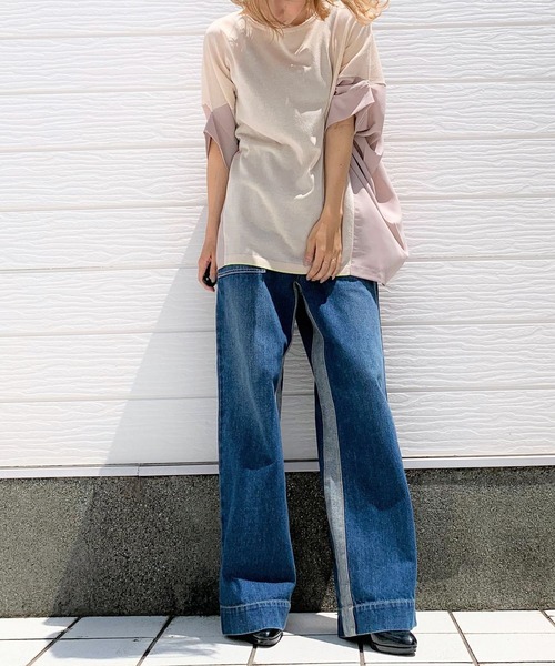 Q（キュー）の「フハクドッキングRelaxニット（ニット/セーター・レディース・ライトグレー/ブラック/ベージュ・MEDIUM）」の11枚目の写真