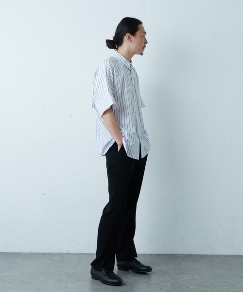 Lui's（ルイス）の「ストライプドルマンデザイン ビッグシャツ（シャツ/ブラウス・メンズ・ホワイト/ブルー・SMALL/MEDIUM）」の16枚目の写真