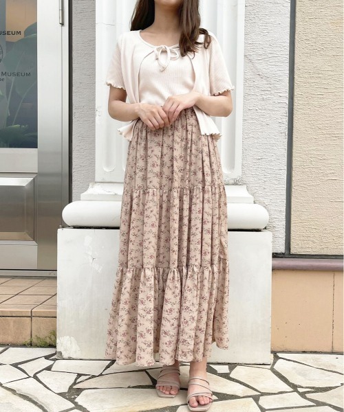 apres jour(アプレジュール)の「リブキャミ+トップスセット【ZOZOTOWN限定アイテム】(カーディガン/ボレロ・レディース・アイボリー/ブラック/オフホワイト/モカ・フリー/X-LARGE)」の11枚目の写真