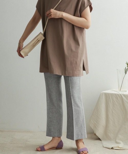 URBAN RESEARCH DOORS(アーバンリサーチドアーズ)の「リネンライクフレアイージーパンツ(その他パンツ・レディース・ベージュ/グレー・38/36)」の16枚目の写真
