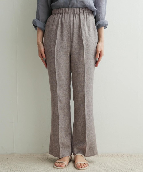 URBAN RESEARCH DOORS(アーバンリサーチドアーズ)の「リネンライクフレアイージーパンツ(その他パンツ・レディース・ベージュ/グレー・38/36)」の15枚目の写真
