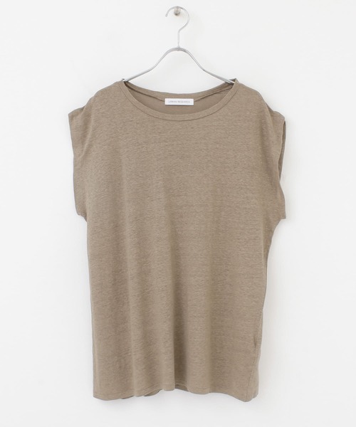 URBAN RESEARCH（アーバンリサーチ）の「リネンノースリーブカットソー（Tシャツ/カットソー・レディース・ブラック/オレンジ/モカ・FREE）」の15枚目の写真